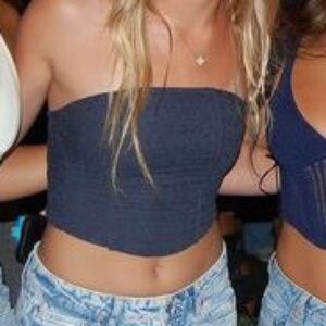 Beverly and Beck Navy blue strapless corset top size small